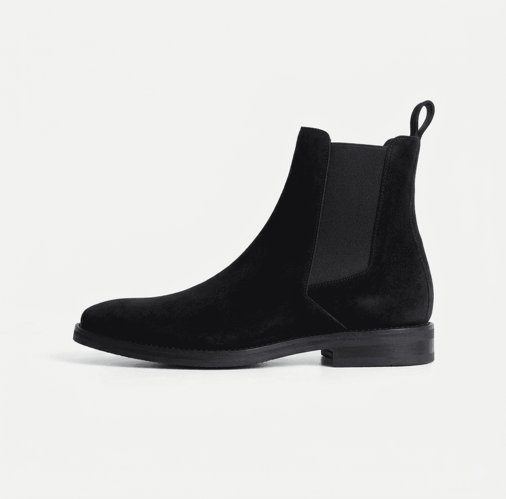 AW Noir Suede Chelsea Boot